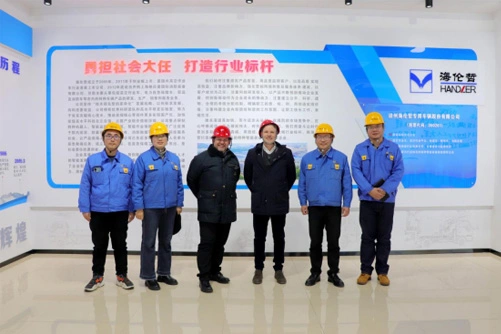 A Delegation Led by Timothy Hunt, the International Business Manager of the Italian company CTE, Visited Handler